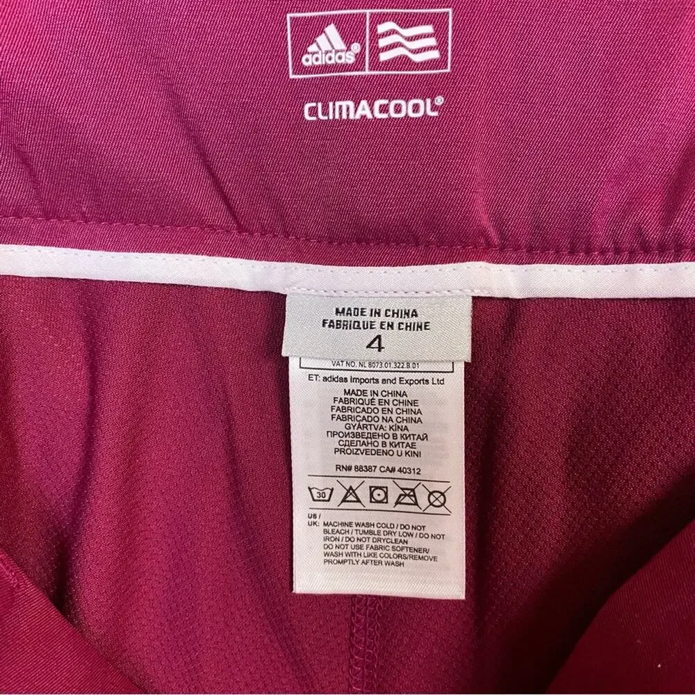 Adidas Climacool Women's Dark Pink Golf Athleisure Active Skort Size 4